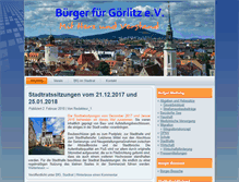 Tablet Screenshot of buerger-fuer-goerlitz.de